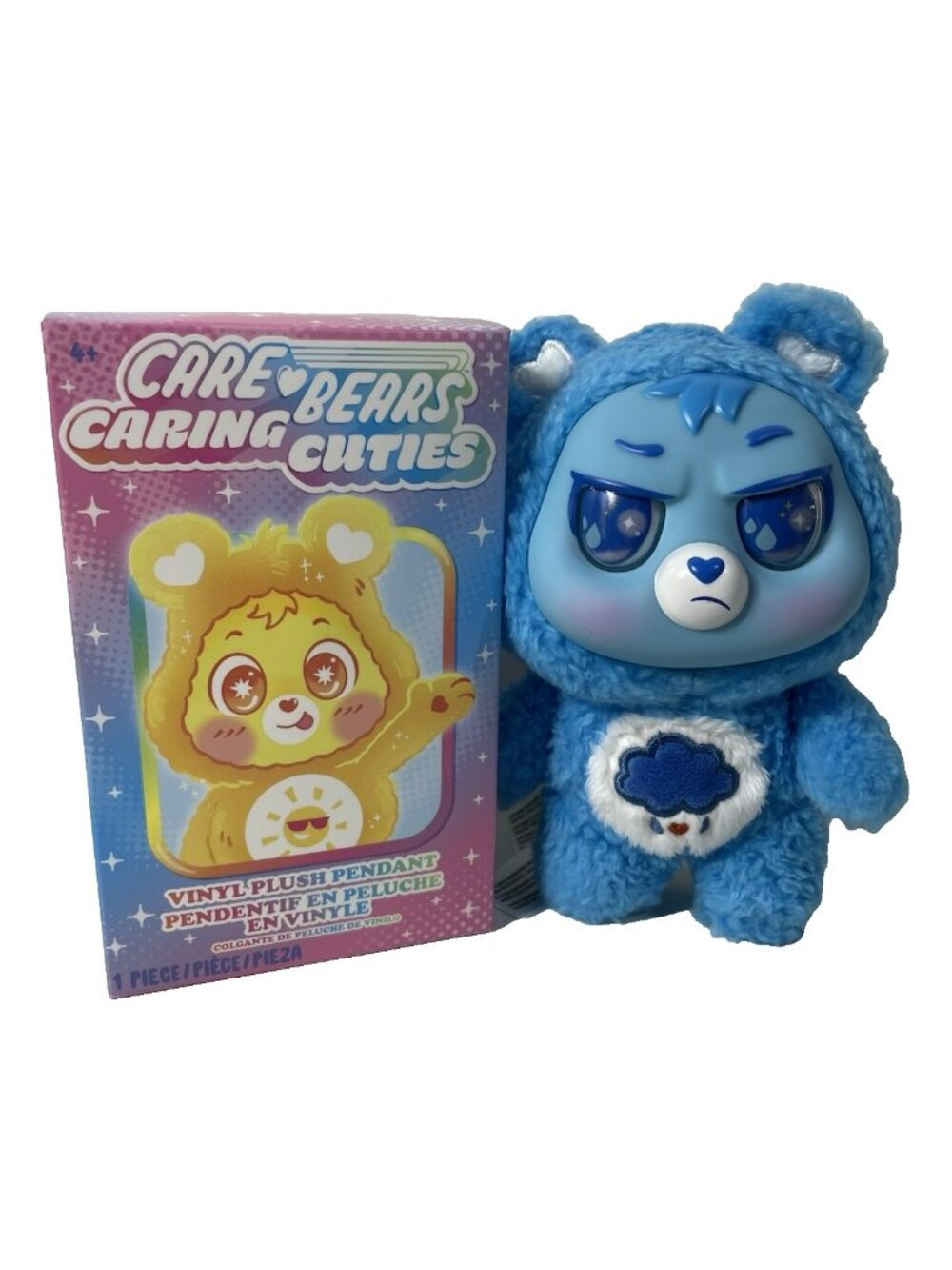 Care Bears CARING CUTIES 6" GRUMPY BEAR Vinyl Plush Figure NEW